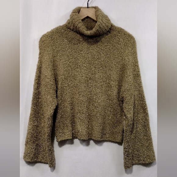 Urban Outfitters Sweaters - NWT Urban Outfitters Fluffy Turtleneck Sweater Womens S Tan Casual Comfy Retro